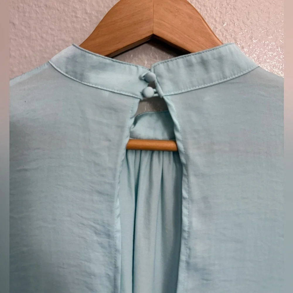 Free People Fiona Backless Top in Light Blue
